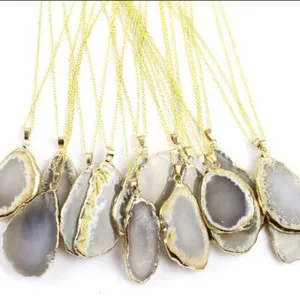 Authentic Ethereal Agate Harmony Amulet in Radiant Gold