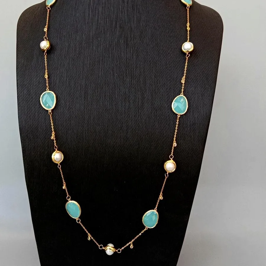 Authentic Celestial Tide: The Luminous Pearl and Azure Crystal Rosary