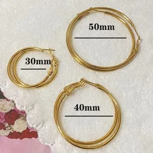 Authentic Celestial Trinity Hoop Earring Set - 14k Gold Plated Aura Amplifiers