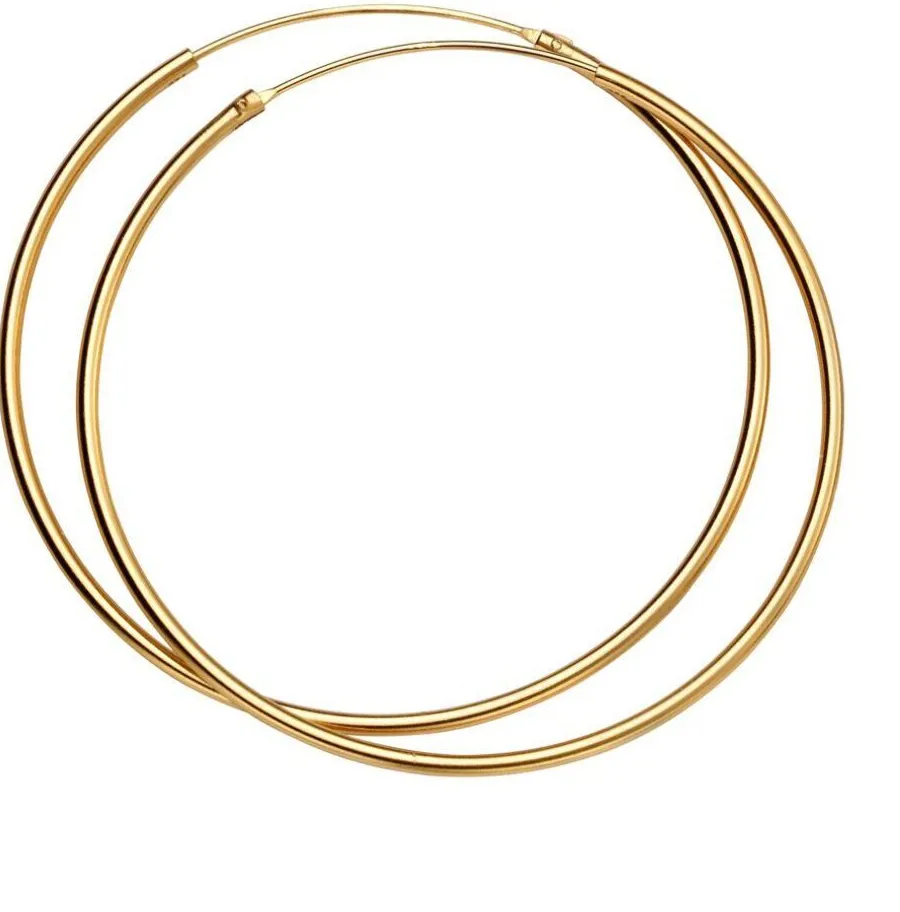 Authentic Celestial Orbs: 14ct Gold-Plated Sacred Hoop Talismans