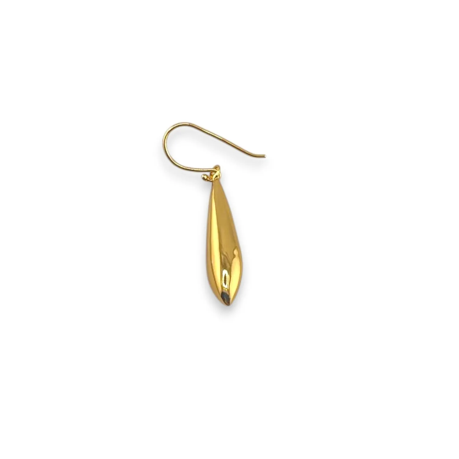 Authentic 50-Pack Gold Teardrop Drop Earring 18K Gold Plated L 30mm W 5mm