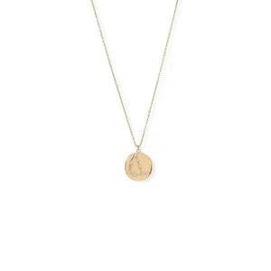 Authentic Celestial Guardian: 14k Gold Plated Capricorn Zodiac Necklace