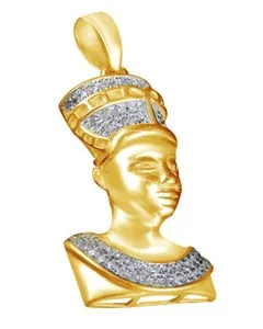 Authentic The Gilded Sovereign: Nefertiti Solar Radiance Amulet