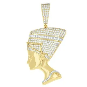 Authentic The Golden Queen: Nefertiti VVS Moissanite Radiance Talisman