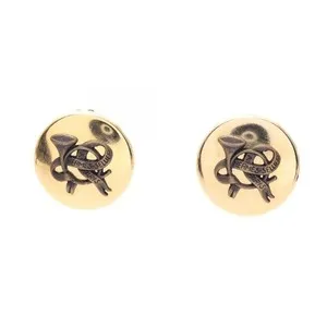 Authentic The Celestial Messenger: Golden Horn Talisman Earrings