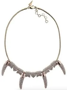 Authentic Celestial Crescent Rose Gold Pave Horn Talisman