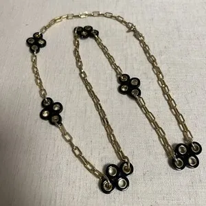 Authentic Lucky Charm of Abundance: Gold Horn Clover Elegance
