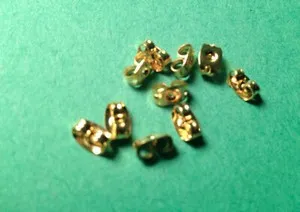 Authentic Celestial Anchors: Gold-Plated Earring Stabilizers