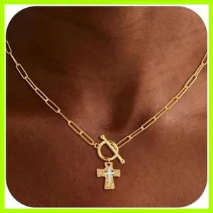 Authentic Sacred Golden Cross Talisman Ancient Protector Pendant