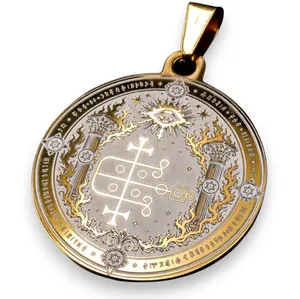 Authentic Gaap Seal Necklace Pendant Goetia Demon Sigil Solomon Jewelry P50