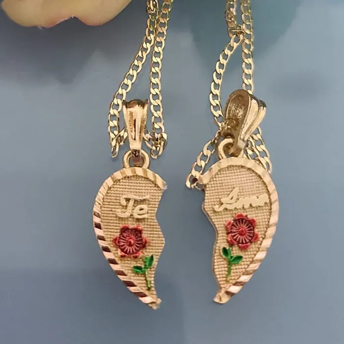 Authentic The Eternal Bloom Rose Heart Dual-State Golden Amulet