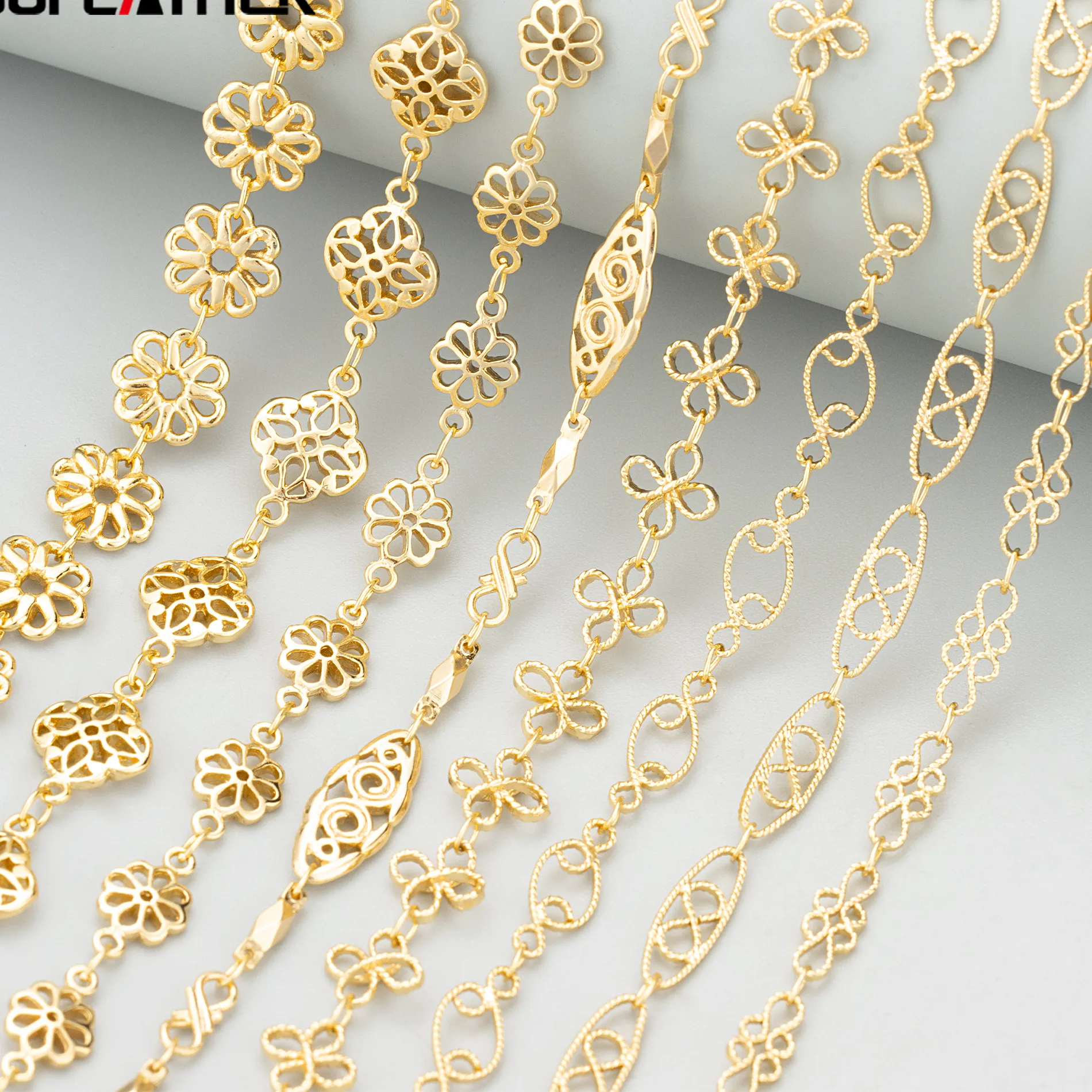 Authentic GUFEATHER,50cm/lot,C416,chain,18k gold rhodium plated,copper,nickel free,hand made,charms,jewelry making,diy bracelet necklace