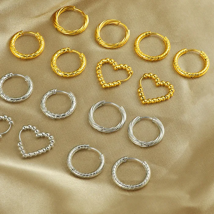 Authentic Celestial Spiral Serpent Hoop Earrings