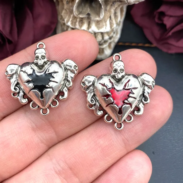 Authentic The Memento Mori Sacred Heart: A Gothic Conduit of Eternal Devotion