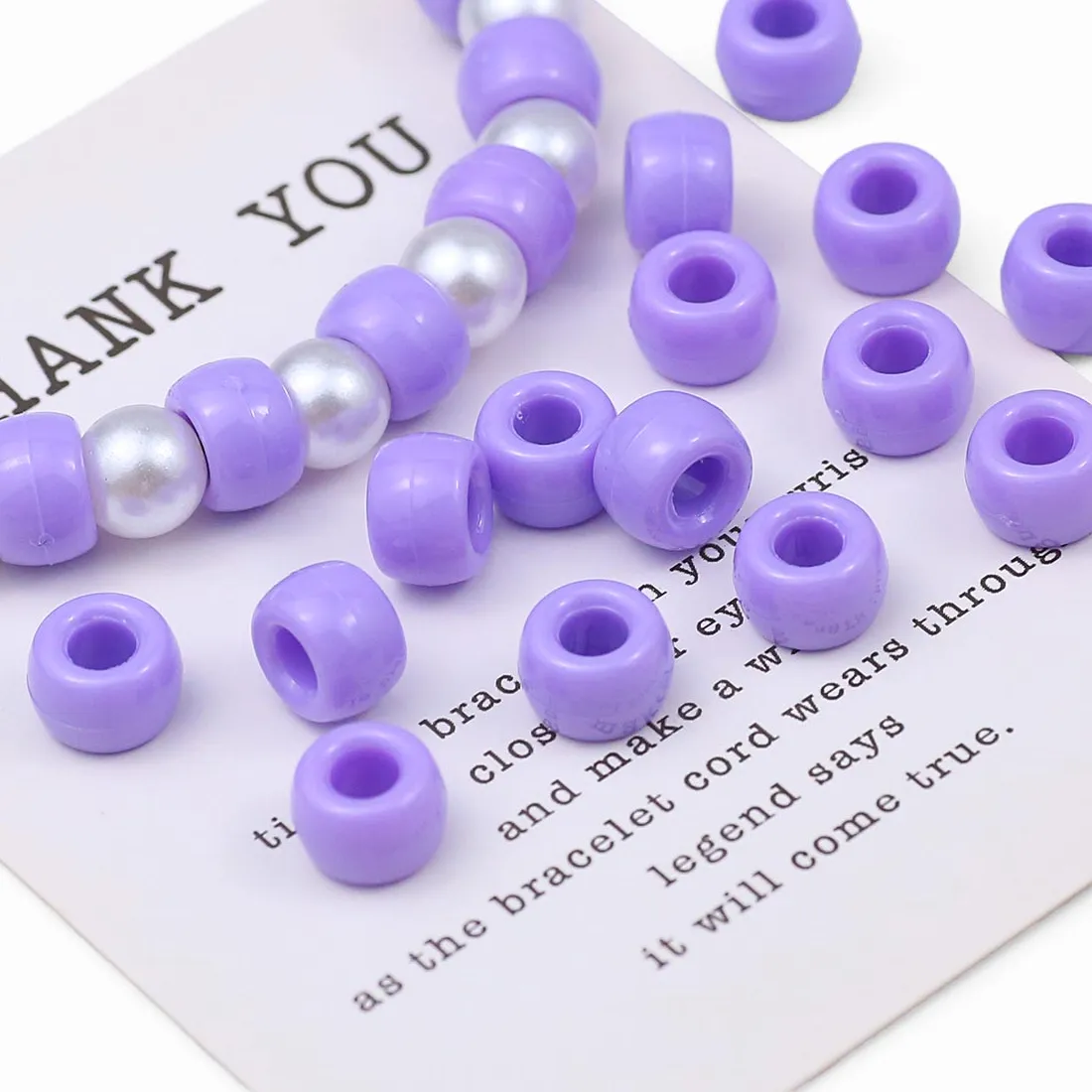 Authentic Amethyst Veil Acrylic Beads: Vessels of Intuition and Spirit