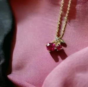 Authentic The Celestial Cherry Talisman: A Union of Ruby and Sapphire