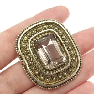 Authentic The Celestial Smoky Quartz Cannetille Talisman