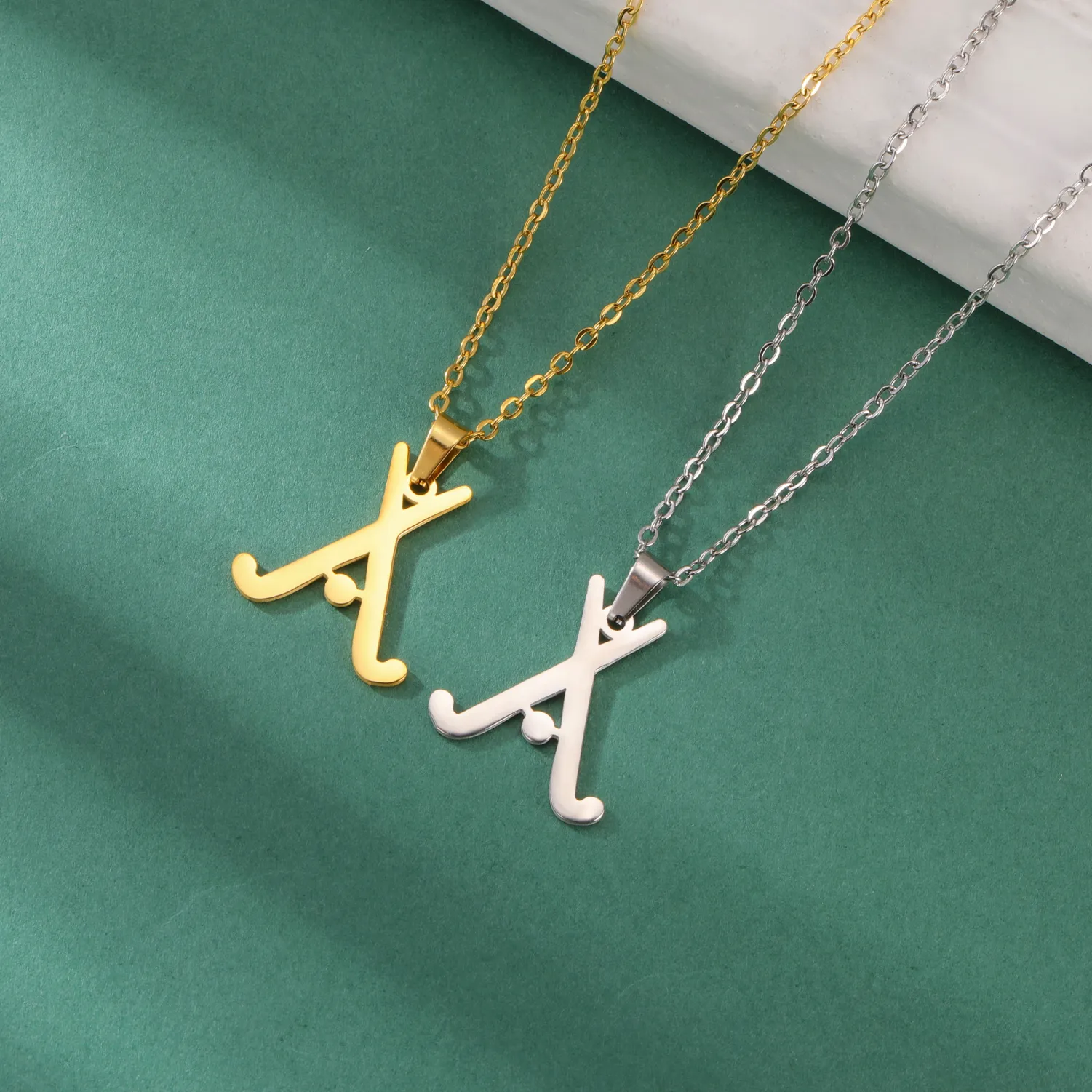 Authentic Hockey Pendant Necklace And Fashionable Casual Sports Birthday Jewelry Style