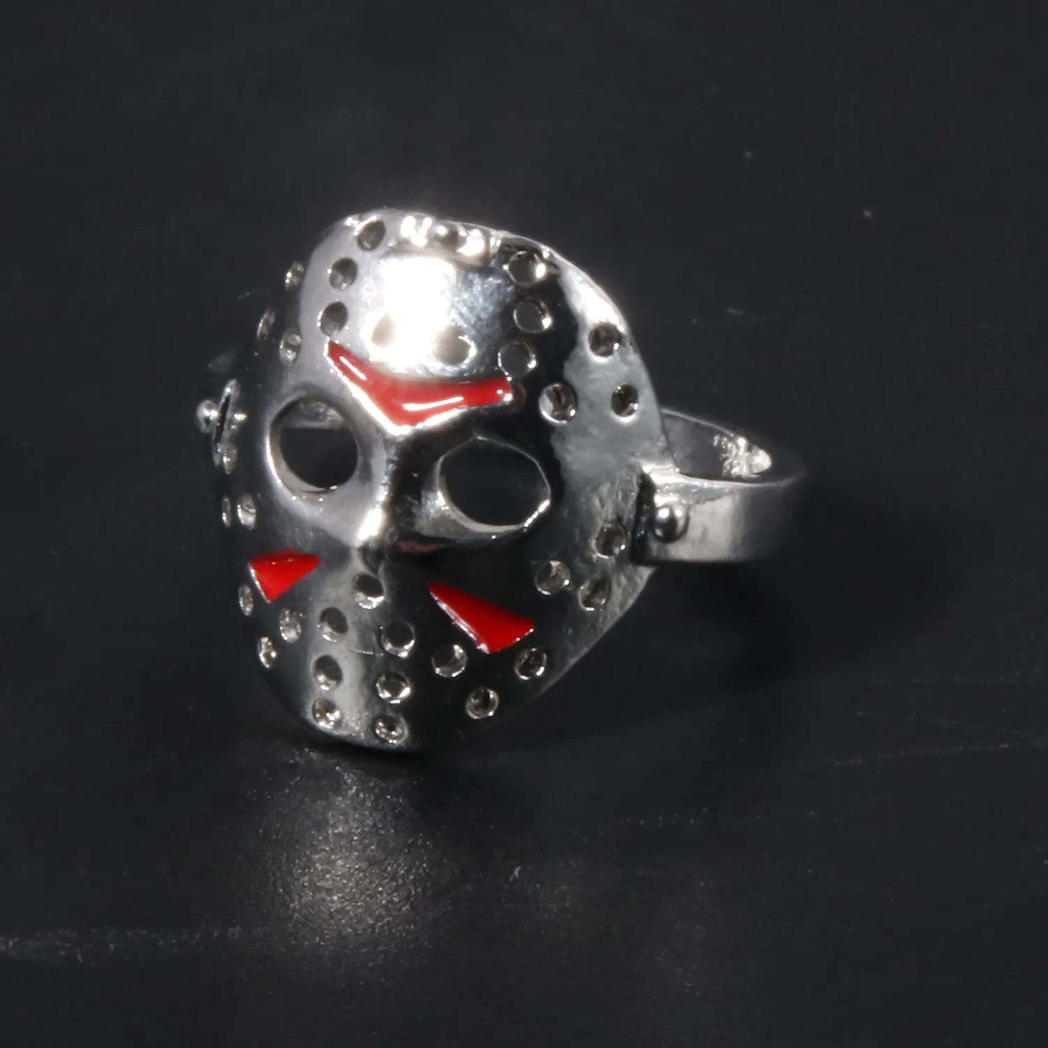 Authentic The Veiled Guardian: Jason Hockey Mask Adjustable Metal Talisman