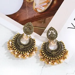 Authentic Celestial Chimes: Sacred Jhumka Bell Earrings