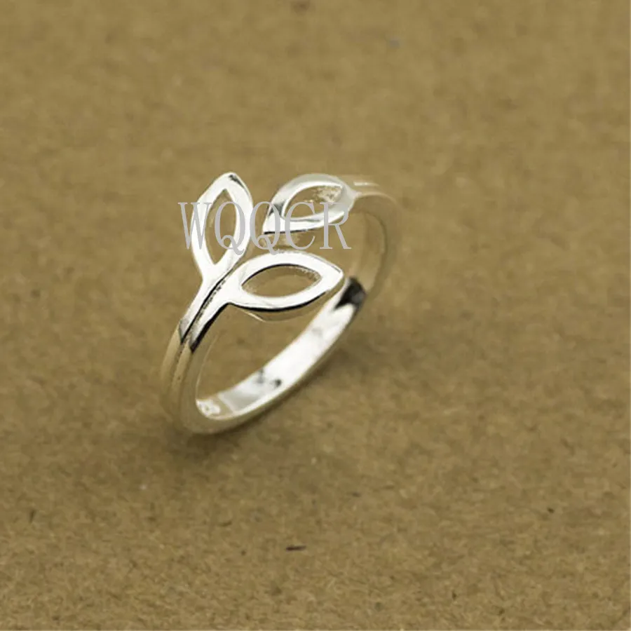 Authentic Whispering Leaf Ring Adjustable Sterling Silver Talisman Of Growth And Grace