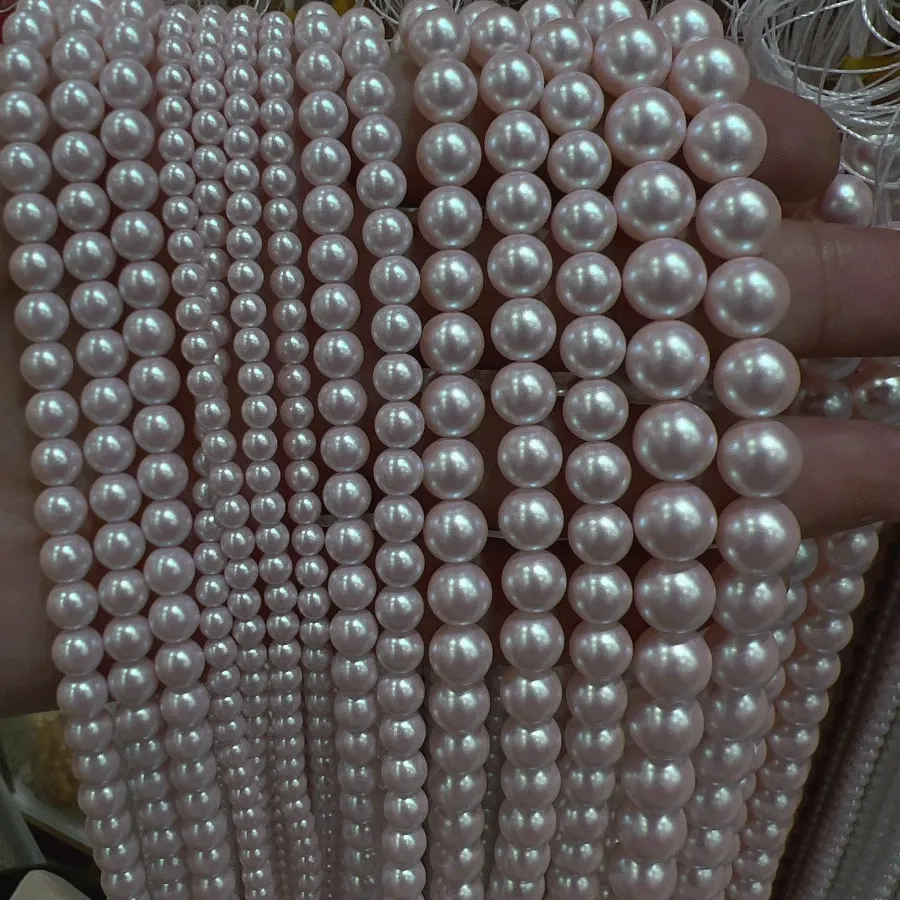 Authentic Mystic Illusion Matte Pearl Beads – 4‑10 mm Enchanted Shell‑Lustrous Orbs