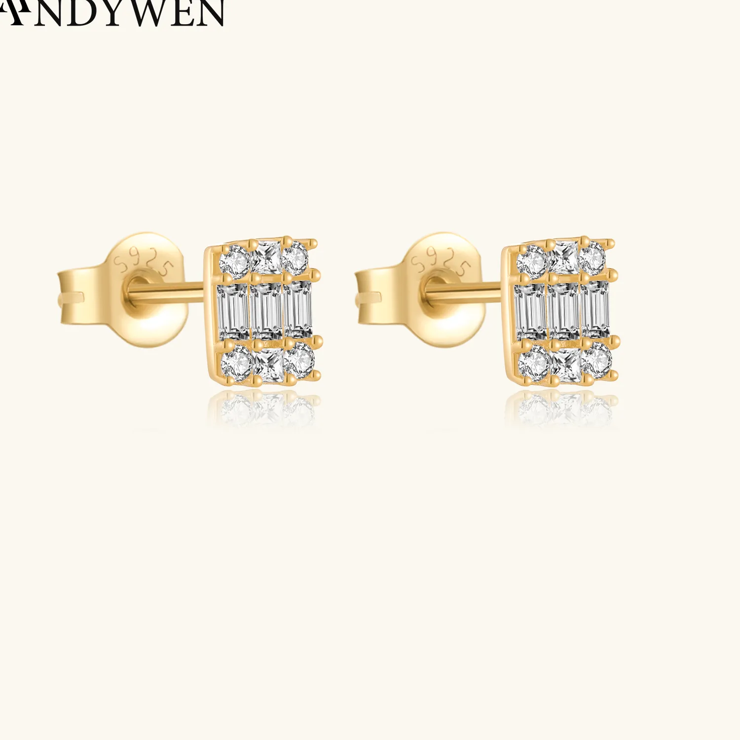 Authentic Emerald Illusion: Sterling Silver Studs of Spring Radiance