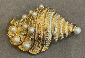 Authentic The Golden Nautilus: A Vintage Christian Dior Relic of Oceanic Elegance