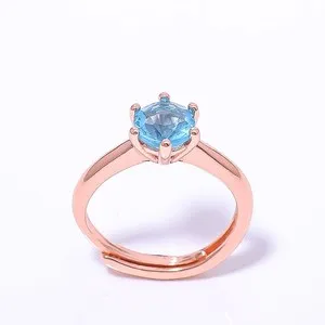 Authentic Celestial Azure Aura Rose Gold Talisman Ring