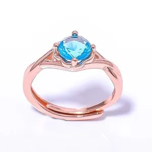 Authentic The Celestial Blossom Blue Topaz and Rose Gold Talisman