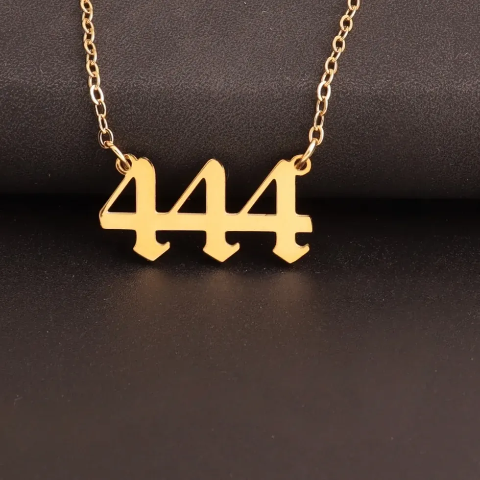Authentic Angel Number Lucky Numbers Necklace 111 222 333 444 555 666 777 888 999 Pendants Jewelry Charms For Adults