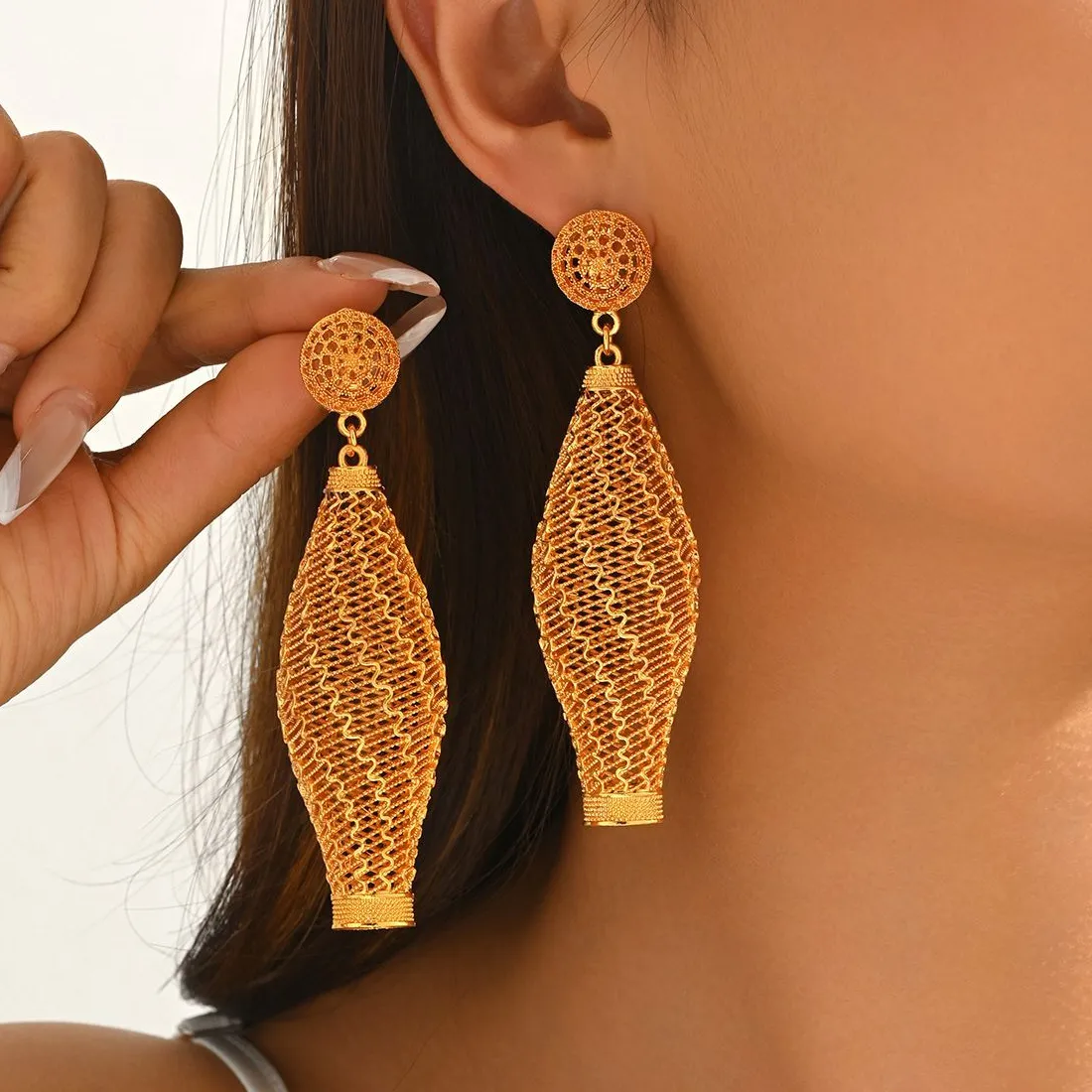 Authentic Celestial Union 777 Gold- Plated Earrings Of Divine Love