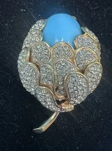 Authentic Blossoming Protection: Aqua Floral Charm of Serenity