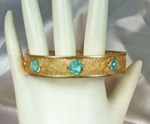 Authentic Celestial Azure Filigree Bangle of Harmonious Flow