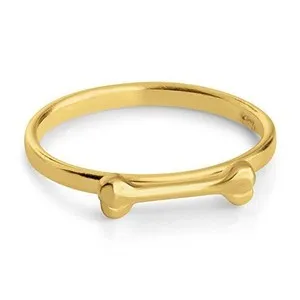 Authentic The Guardian of the Hearth Gold-Plated Paw and Bone Ring