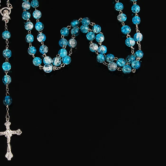 Authentic Sacred Prism Rosary Necklace of the Blessed Mother