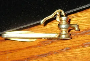 Authentic The Artesian Spring Gold-Plated Hand Pump Talisman