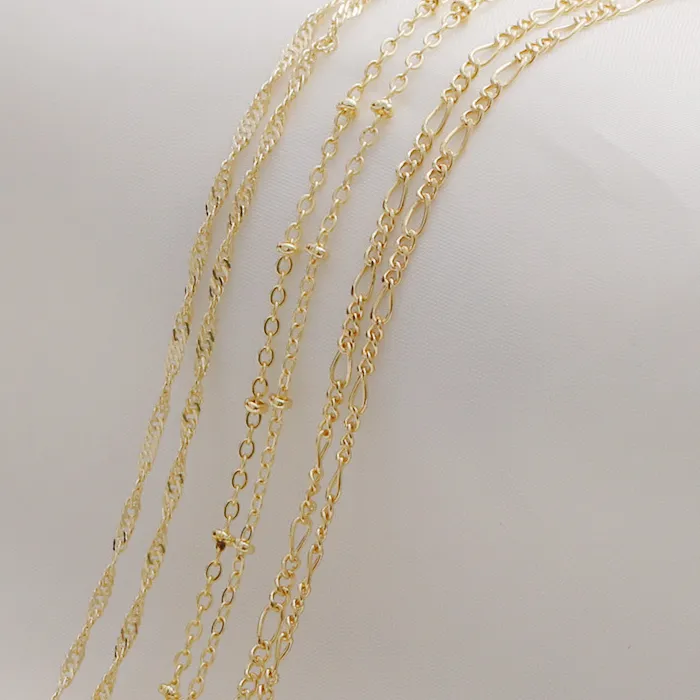 Authentic The Ethereal Flow Golden Bar Chain