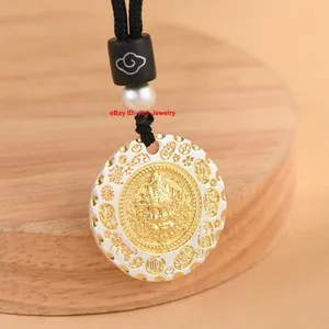 Authentic The Golden Path of Caishen: Solid Fine Silver and Gold-Plated God of Wealth Talisman