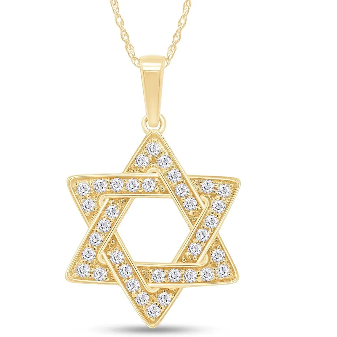 Authentic 5/7 Ct Star Of David Pendant Necklace Lab Created Moissanite 925 Sterling Silver