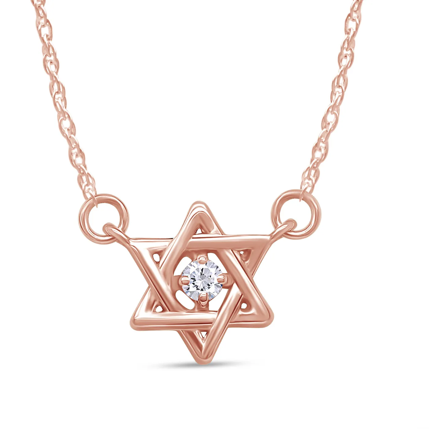 Authentic Star Of David Pendant 18" Necklace Lab Created Moissanite 925 Sterling Silver