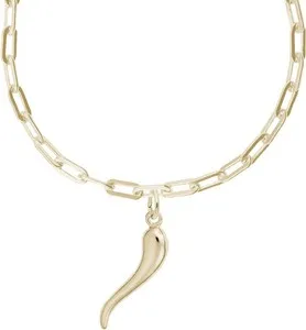 Authentic Amulet of the Mystic Horn: 18" Gold Plated Sterling Silver Necklace