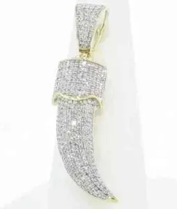 Authentic The Celestial Horn of Radiance: A Moissanite Amulet of Vitality