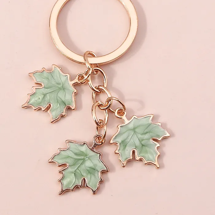 Authentic Harmony Key: Maple Leaf Enamel Pendant of Balance and Abundance