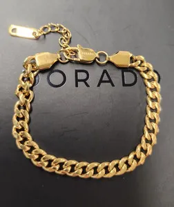 Authentic The Sovereign's Embrace: 18K Gold Cuban Link Bracelet