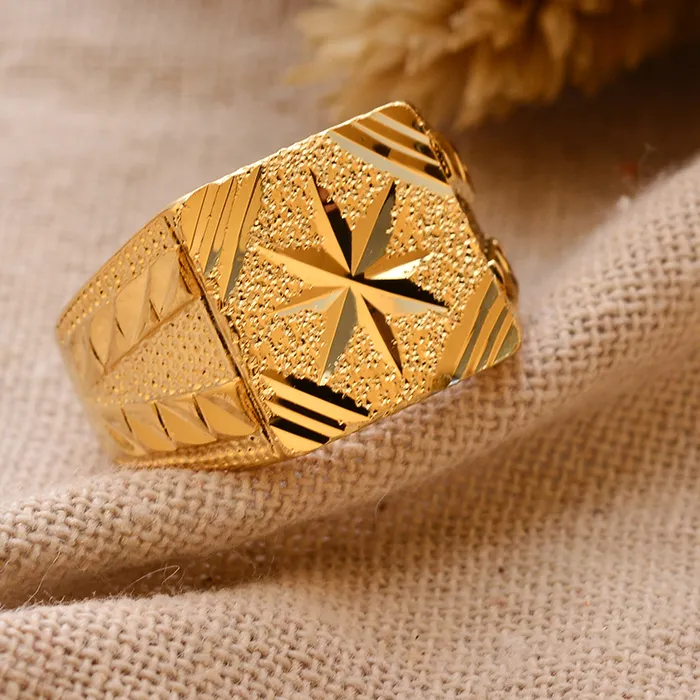 Authentic Sunlit Oasis: Gold‑Veiled Copper Ring of the Desert Guardians