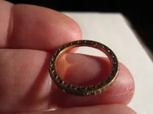 Authentic Pagona Ale Rose Gold Plated Eternity Ring Size 6.5