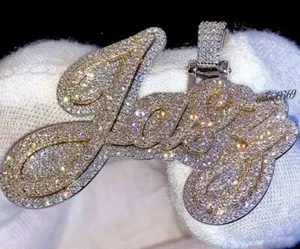 Authentic The JARY Sacred Monogram: VVS Moissanite Astral Custom Layered Pendant in Radiant White Gold Plate