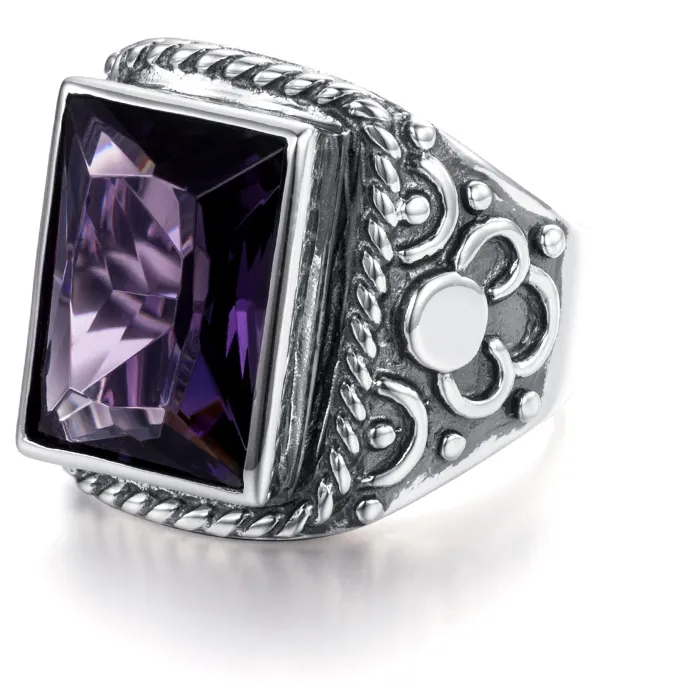 Authentic The Sovereign Amethyst Signet: A Relic of Ancient Majesty