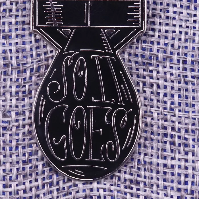 Authentic The Eternal Echo Enamel Talisman - So It Goes Literary Sigil & Cosmic Acceptance Brooch